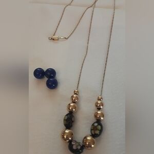 14K Vintage add a bead necklace